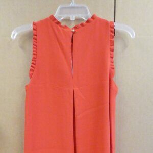 Sezane Red Adeline Sleeveless Mini Dress - Size: 6(38)
